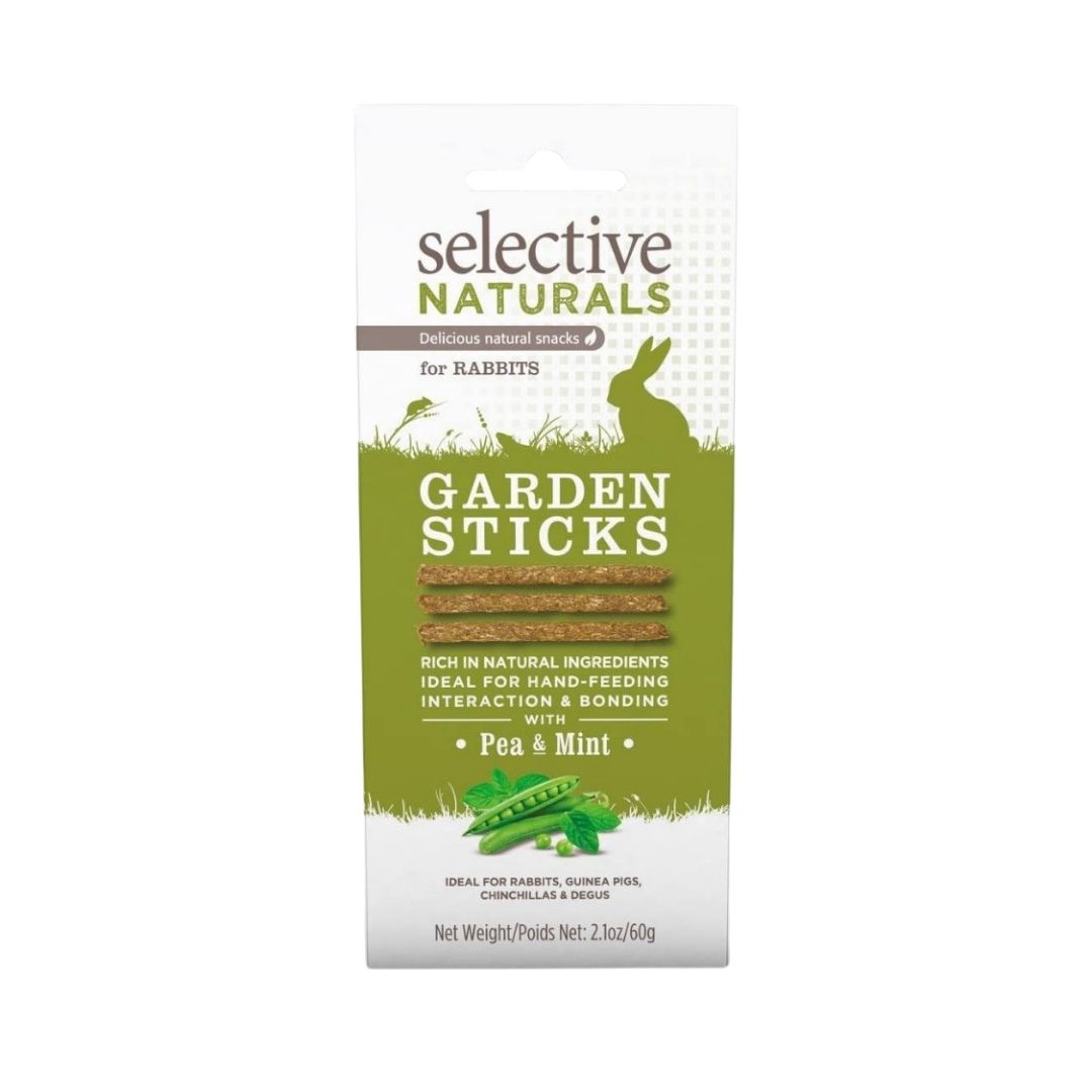 Supreme Pet Foods Selective Naturals Garden Sticks - Front Top View with Variety of Flavors
